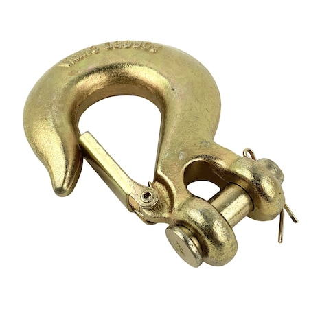 Ancra Mfg Slip Hooks G70 - Zinc Plated - With Safety Latch, 1/2in, 11,300 Lbs. Wll 50019-23
